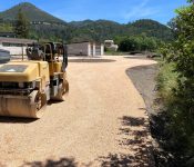 commercial area getting ready to be paved